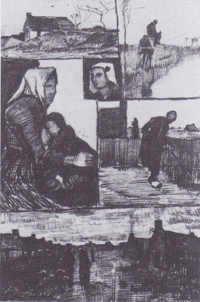 Sketch Sheet by Vincent van Gogh
